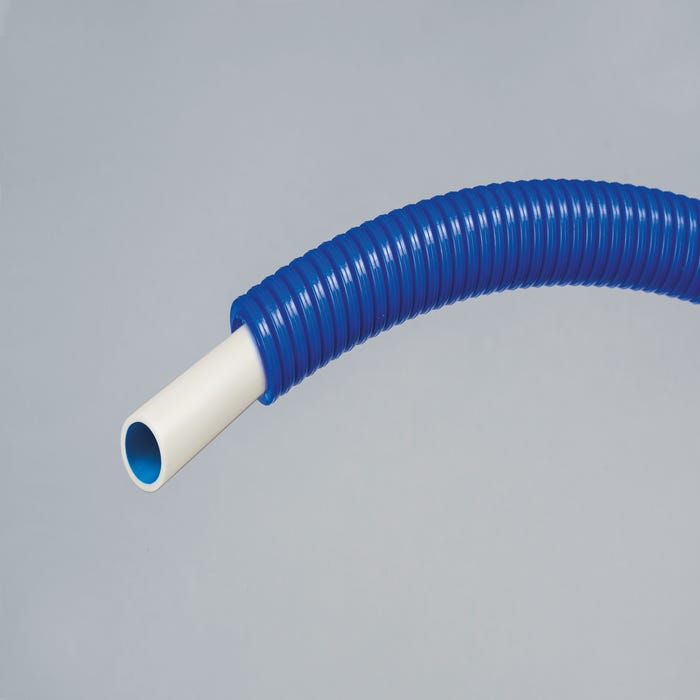 Tube PER gainé bleu Diam.16 mm en couronne Long.100 m - CALINEO PE-RT 2
