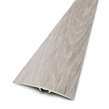 Barre de seuil aluminium chêne à visser L.93 x l.4,10 cm Cérusé Sable 5