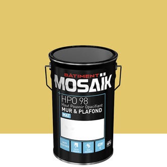 Peinture intérieure mat jaune matejko teintée en machine 4L HPO - MOSAIK 1