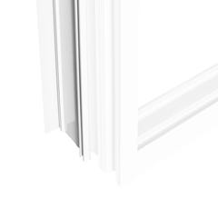 Kit tapées d'isolation 100-120MM de longueur 1.29M pour fenêtre coulissante blanc 4