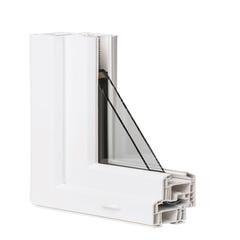 Fenêtre PVC Essentiel H.145xl.140cm 2 vantaux blanc