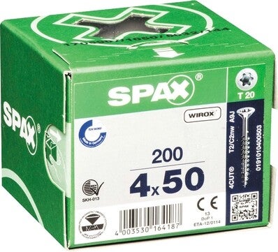SPAX Vis béton RA Wirox tête cylindrique Torx 30 7,5x80mm 100 pièces  1031010750805 - Cdiscount Bricolage