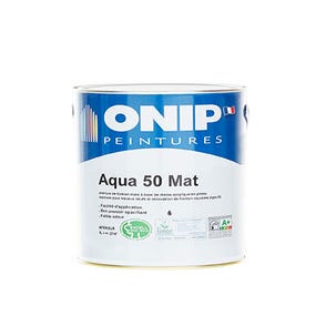 Sous-couche plaque de plâtre acrylique 3 L Aqua50 - ONIP 0