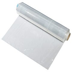 Rouleau De Film étirable D'emballage Transparent En Plastique Blanc Sur  Fond Blanc. Rendu 3d