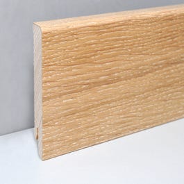 Plinthe bois effet bois H.8 x Ep.1,4 cm Long.2,15m Chêne Naturel 0