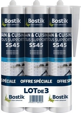 Bostik sa Mastic S545 Bain Cuisine Tous supports BOSTIK Gris