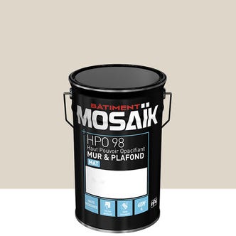 Peinture intérieure mat beige glaise teintée en machine 4L HPO - MOSAIK 1
