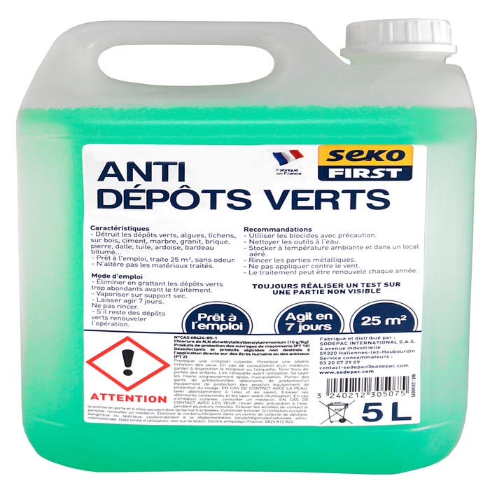 Seko first anti-depots verts 5l 0