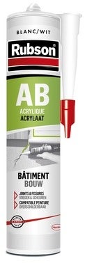 Mastic acrylique exterieur Acryl 306 Blanc 300ml Den Braven - Matériel de  Pro