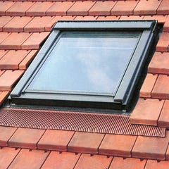 Raccord fenêtre de toit OPTILIGHT 78x98 cm TH pour tuile universelle, gris