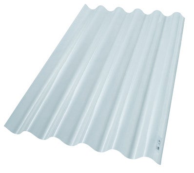 Plaque ondulée polyester transparent 200 x 90 cm