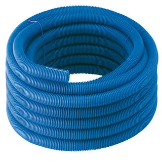 Gaine TPC bleu Diam.40 mm couronne Long.25 m 0