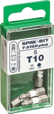Embouts de vissage Torx - SPAX® BIT T-STAR - T20 - par 5 SPAX