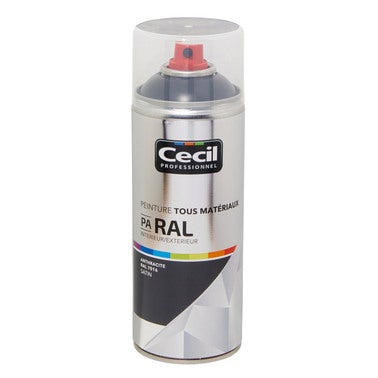 peinture pour carrosserie plastique coloris blanc / gris / anthracite /  noir / pierre Ã fusil / gris fonce (Aerosol 400 ml)