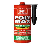 Mastic colle de montage noir 425 g Polymax Fix & Seal Express - GRIFFON 0