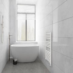 Sèche-serviettes eau chaude pivotant blanc 469 watts ❘ Bricoman