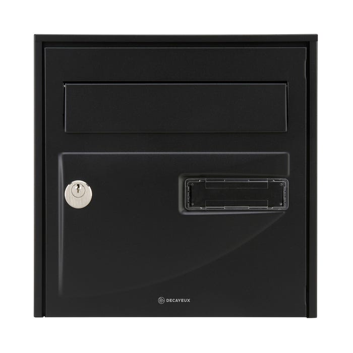 Boite aux lettres compact 1 porte noire PROBAT - DECAYEUX 0