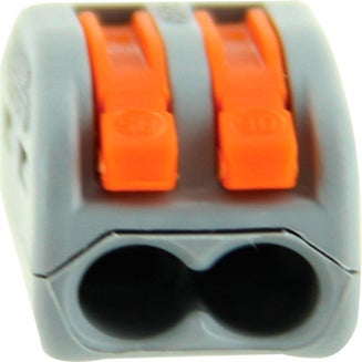 Lot de 10 bornes à leviers IN LINE S221 - Conducteurs 0.2 à 4mm² max -  Orange - Wago ❘ Bricoman