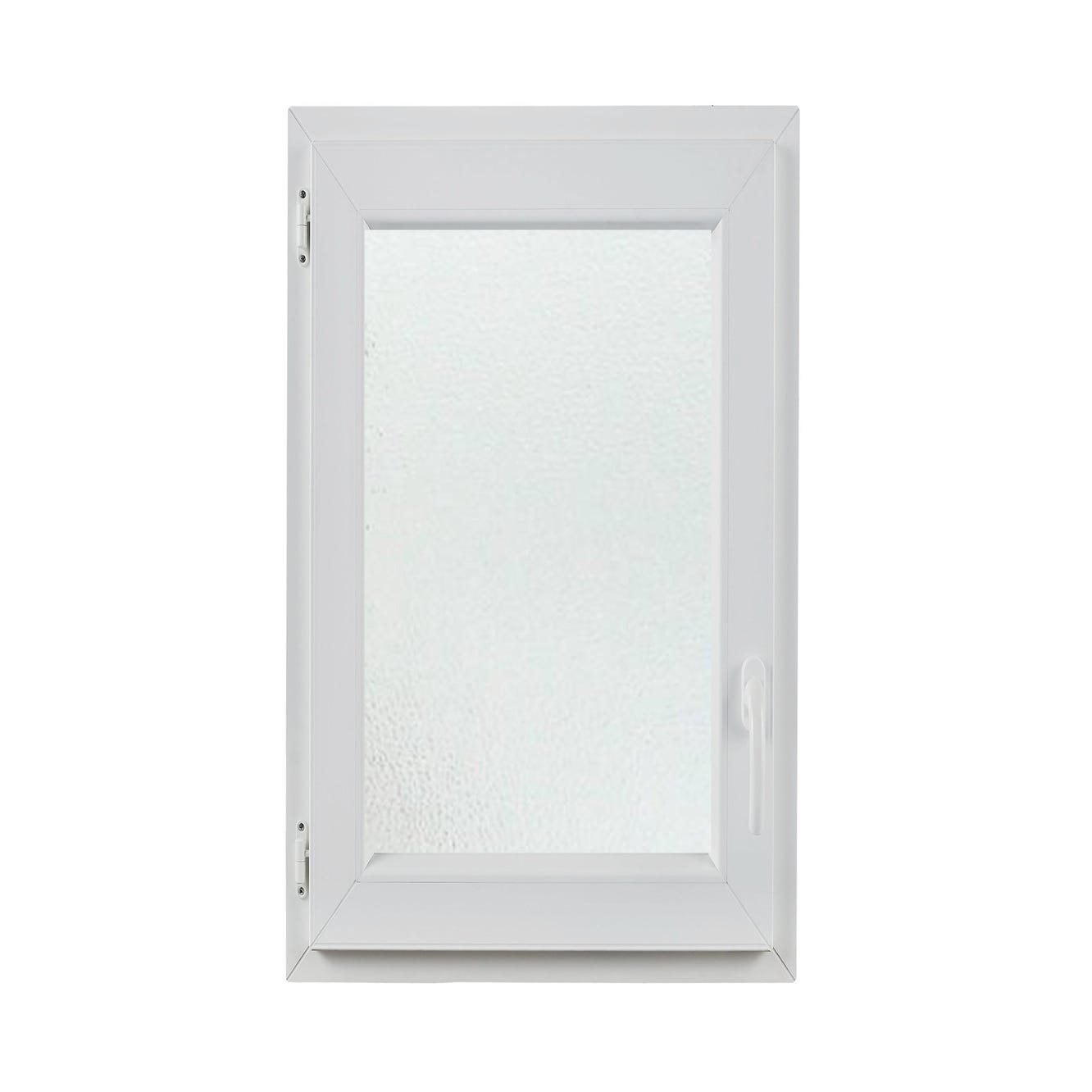 Fenêtre OF1 PVC H.95 x l.60 cm tirant droit blanc 0