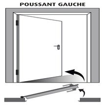 Bloc Porte Postformé Chant droit, Huisserie 65 mm, H. 204 cm x l.83 cm,  Poussant Gauche - Chrétien Matériaux