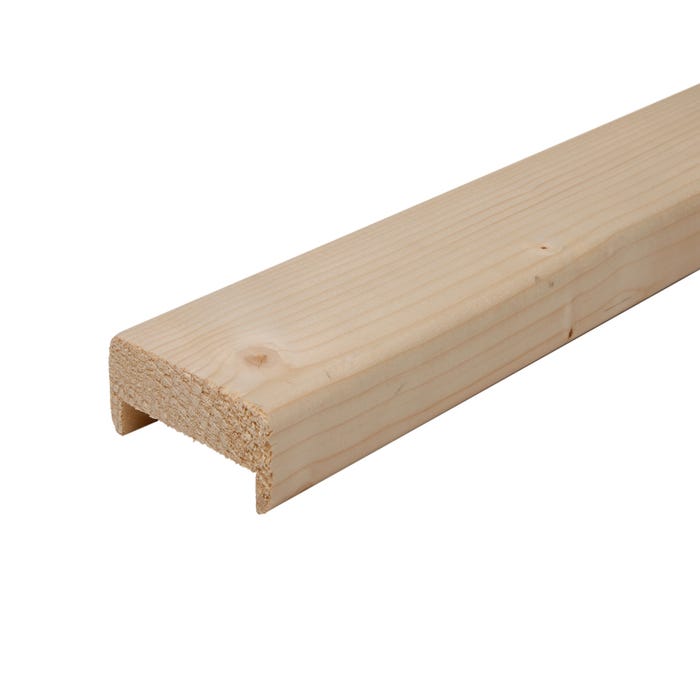 Nez de cloison en sapin du nord 30 x 90 mm Long.2,5 m - SOTRINBOIS 0