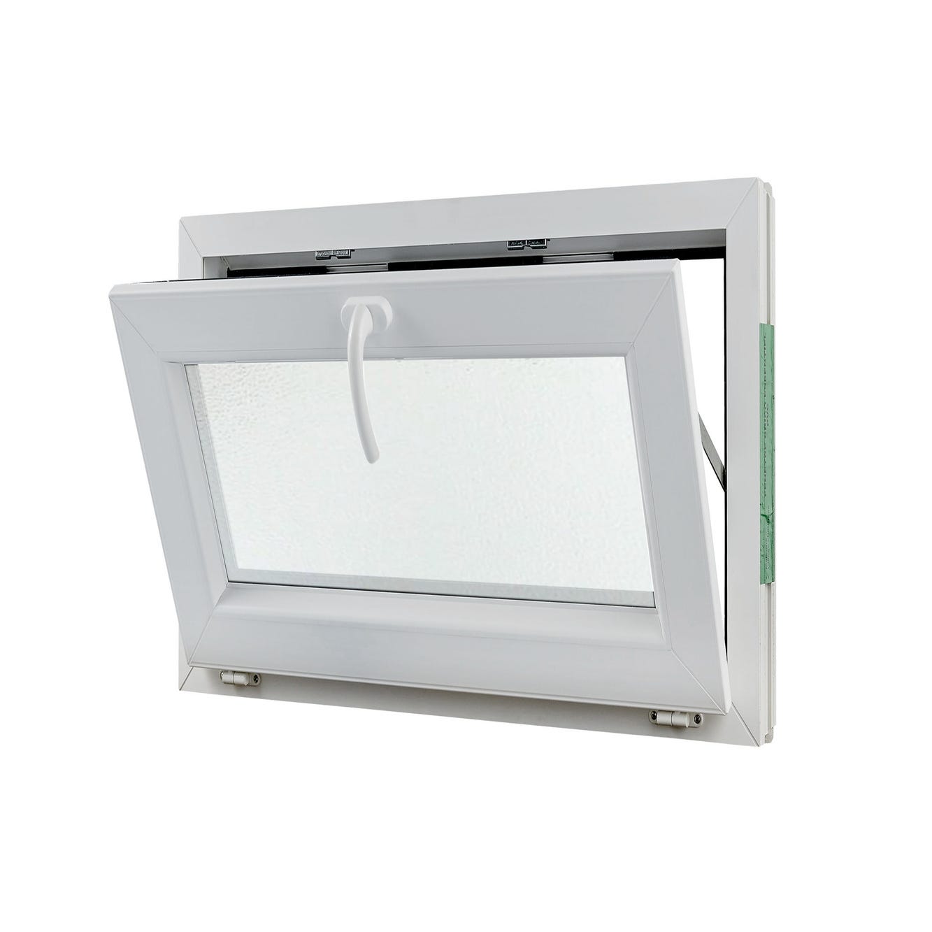 Fenêtre abattant OB1 PVC H.60 x l.80 cm blanc 5