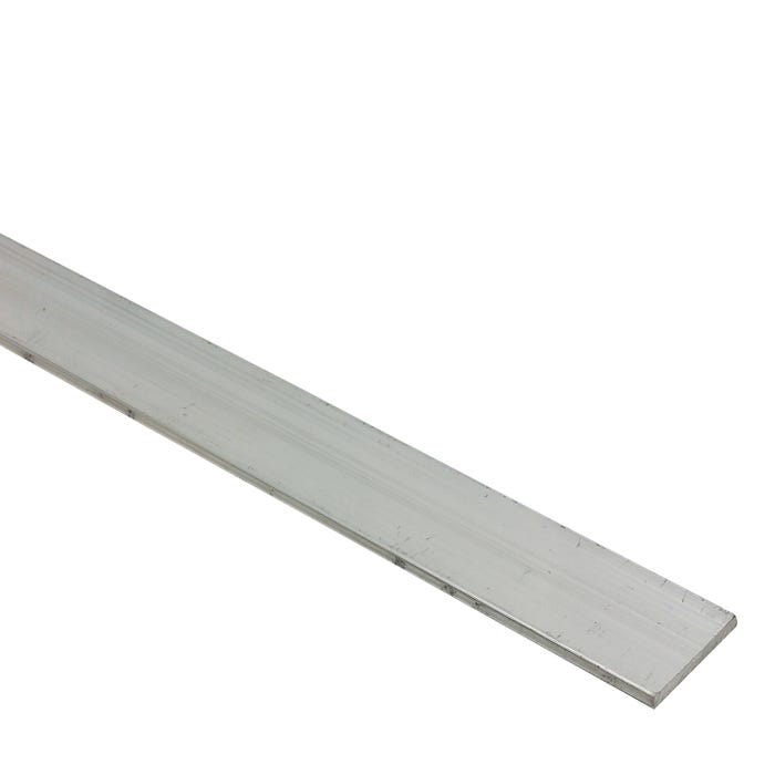 Profilé plat aluminium brut l.30 x Ep.2 mm, L.200 cm 1