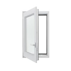 Fenêtre OB1 PVC H.60 x l.40 cm tirant gauche blanc 1