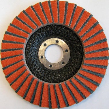 Disque à lamelles grain céramique grain 40 gros décapage métal inox pour  meuleuse Diam.125 mm - abrasif ❘ Bricoman