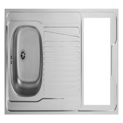 Kitchenette blanche 120 cm plaque vitro 4