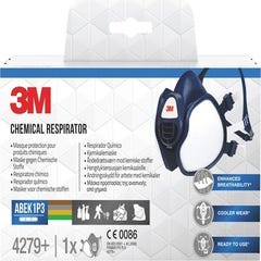 3M 4255 (A2P3), masque de protection vapeurs et particules, MASQUES  RESPIRATOIRES de protection pour poussieres et vapeurs - VIR