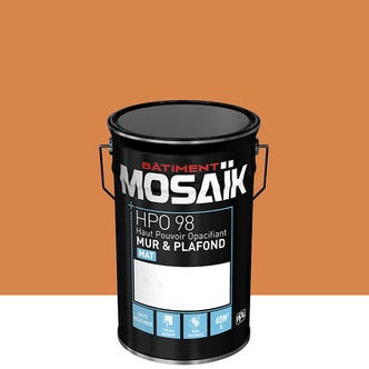Peinture intérieure mat ocre salentina teintée en machine 4L HPO - MOSAIK 1