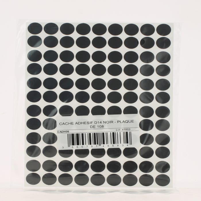 Cache adhesif d14 noir - par 108 - VISWOOD 0