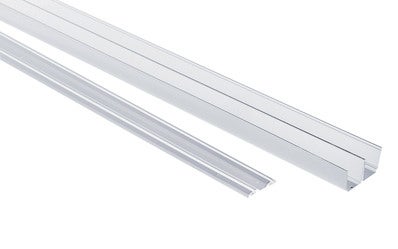 Rails haut et bas blanc pour porte coulissante de Long.3,6 m ❘ Bricoman