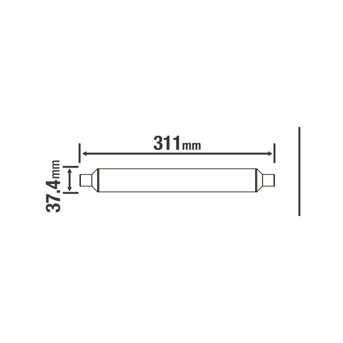 Tube LED S19 31,1 cm 2700K - ZEIGER 1