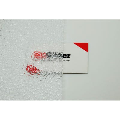 Plaque polystyrène transparent lisse L.200 x l.100 cm Ep.4 mm