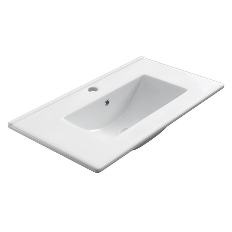 Meuble de salle de bain 70cm simple vasque - 2 tiroirs - BALEA - blanc 5