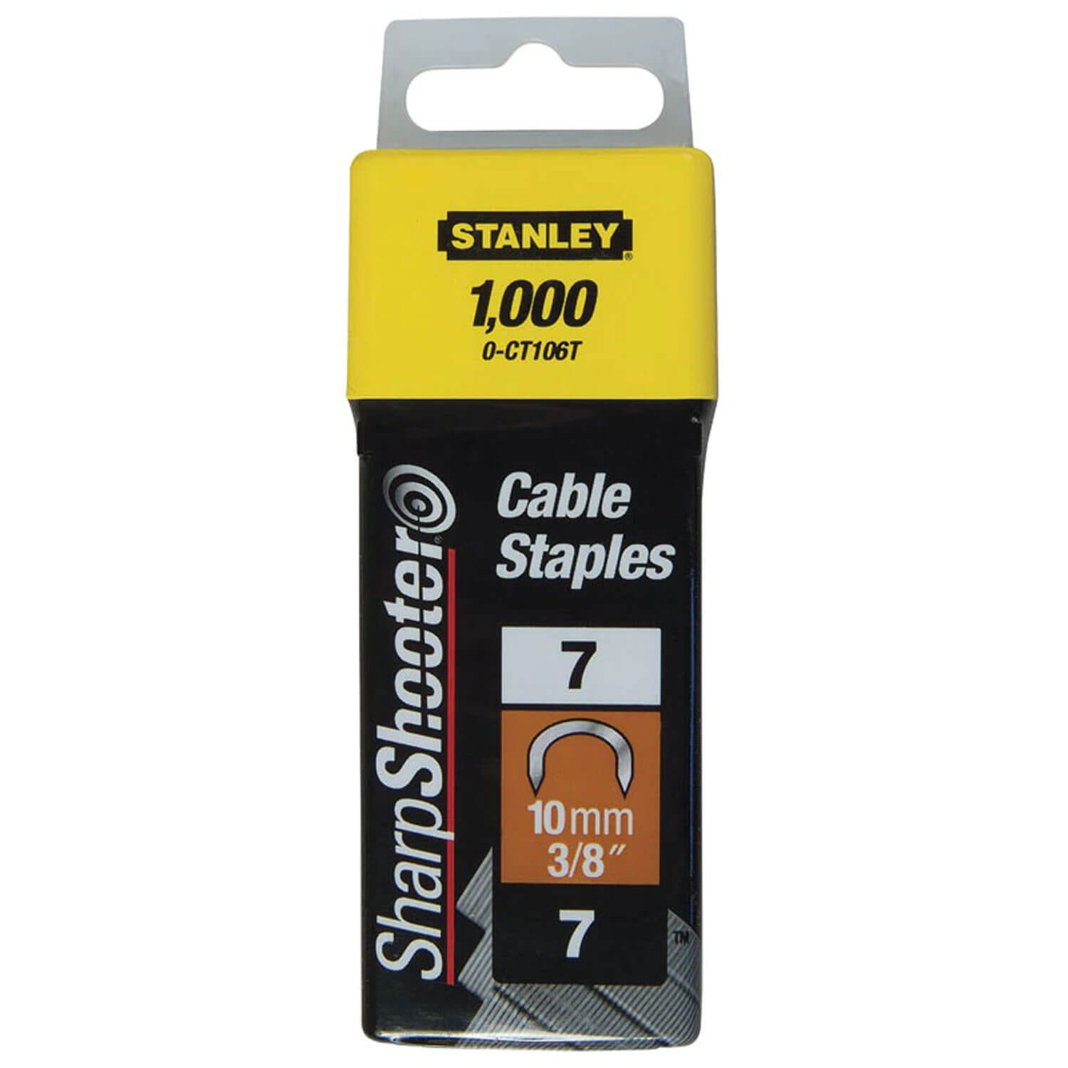 Agrafes cavaliers 10mm type 7 boîte de 1000 - STANLEY - 1-CT106T 4