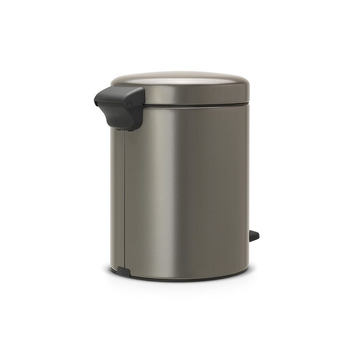 poubelle à pédale 5l platinum - brabantia 2