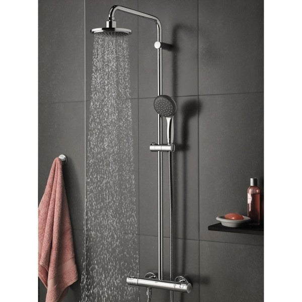 GROHE Vitalio Start 250 colonne de douche avec mitigeur thermostatique noir  mat