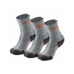 Lot de 3 paires de chaussettes WORK grises KAPRIOL 0