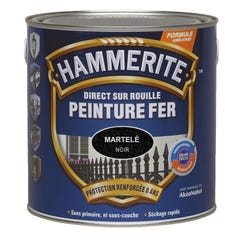 Peinture fer Direct sur Rouille Gris ardoise martelé 2,5L HAMMERITE 4