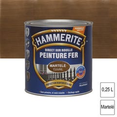Peinture fer Direct sur Rouille Cuivre martelé 0,25L HAMMERITE 0