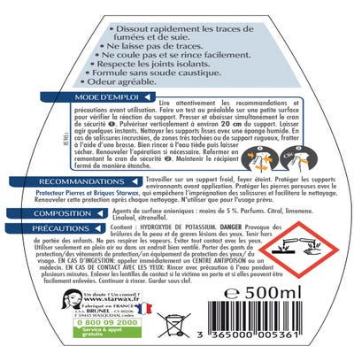 Crème nettoyante pour insert de cheminées - 500 ml - STARWAX