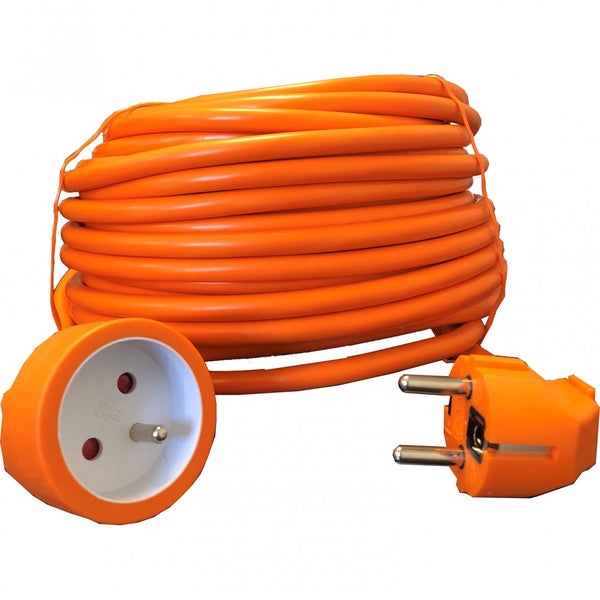 Rallonge orange H05VVF 3G1 5mm² 15m