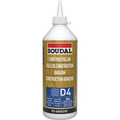 66A - Colle à bois PU résistant à l'eau D4 - Soudal - 750 g 0