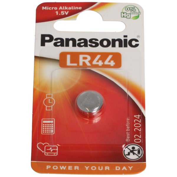 PANASONIC - Pile bouton LR44 - Pile micro alkaline LR44 Supporte