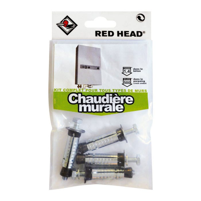 Kit complet de montage tous supports pour chaudière murale Red Head – 8 pièces 0