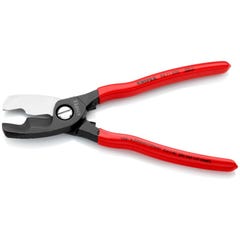 Coupe câble électrique avec double tranchant 200 mm câble 20 mm max. 70363 Knipex 1