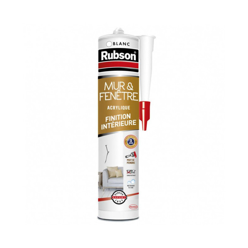 Mastic Mur Intérieur 280ml Blanc RUBSON | Bricoman